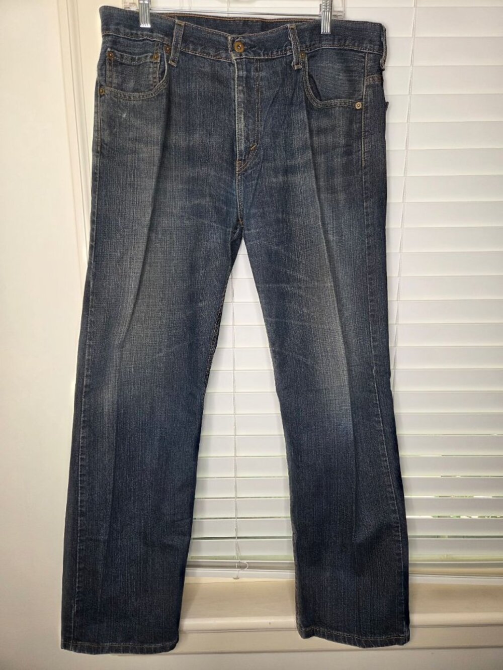 Levis Mens 569 Loose Straight Jeans W34 L32 Dark Wash Denim classic western